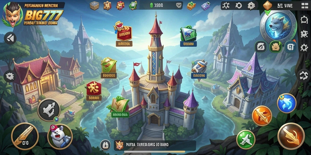 Tampilkan gameplay menawan BIG777 dalam mempertahankan menara.