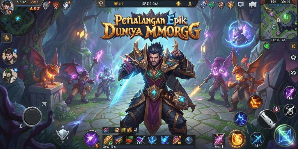 Tampilan gameplay SP212 yang menarik dalam dunia MMORPG.