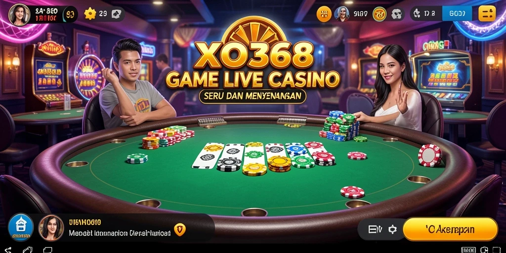 Tampilan gameplay Live Casino yang mengasyikkan dan interaktif.